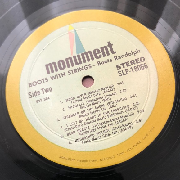 Boots Randolph Boots With Strings Vinyl Lp '66 - Picture 4 of 9